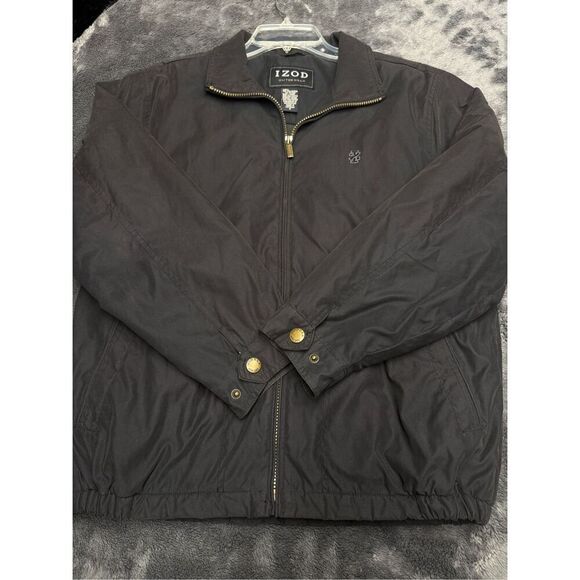 IZOD black zip-up jacket in Men’s Small - Picture 2 of 5